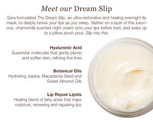 THE DREAM SLIP® Overnight Lip Mask product image with benefitsfrom Sara Happ | My Favourite Things - South Africa's Best Online Beauty Store
