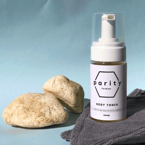 BODY TONER variant image with rock & towel From Parity | My Favourite Things - South Africa's Best Online Beauty Store